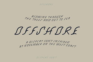 Offshore Display Font