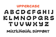 Qenary Vokela – Chunky Sans Serif, a Sans Serif Font by decographstud (Thumbnail 7 of 7)