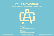 PS DIALED MONOGRAM, a Serif Font by Para-Scope Design (Thumbnail 5 of 7)