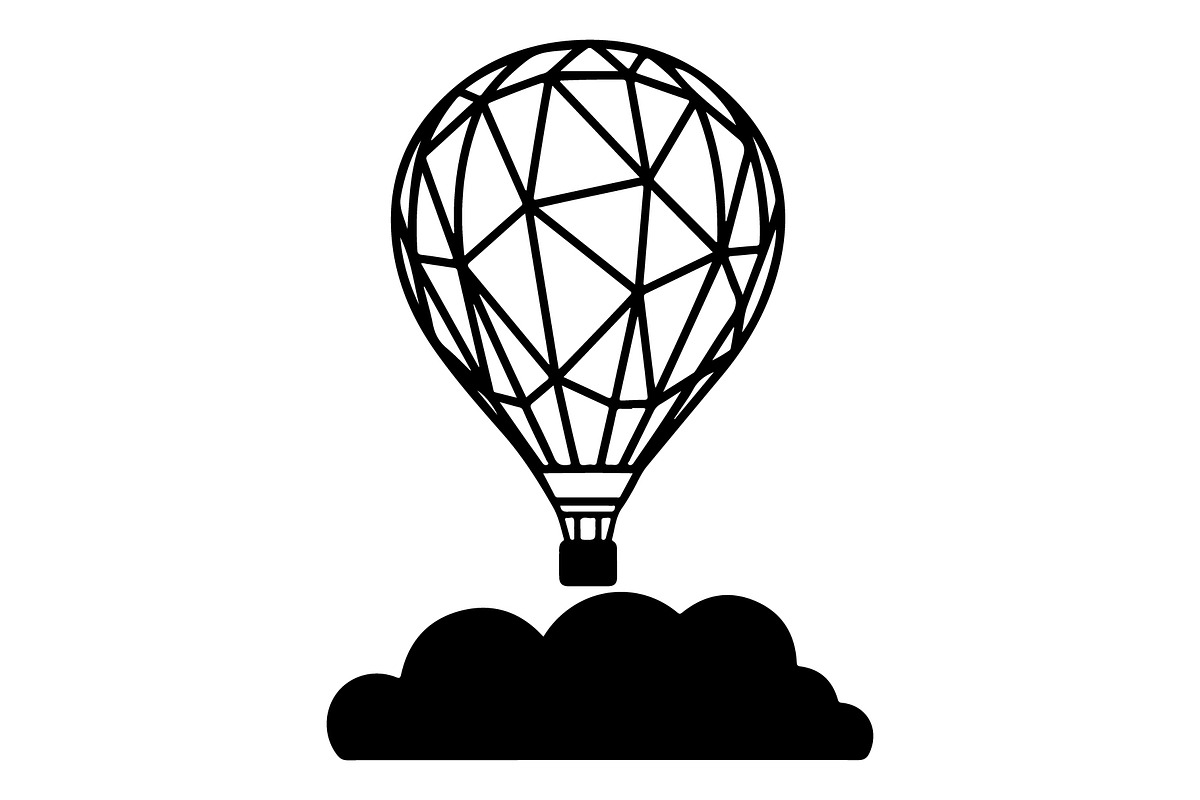 Hot Air Balloon Silhouette Bundle, an Object Illustration by Gaye Art (Photo 31 of 31)