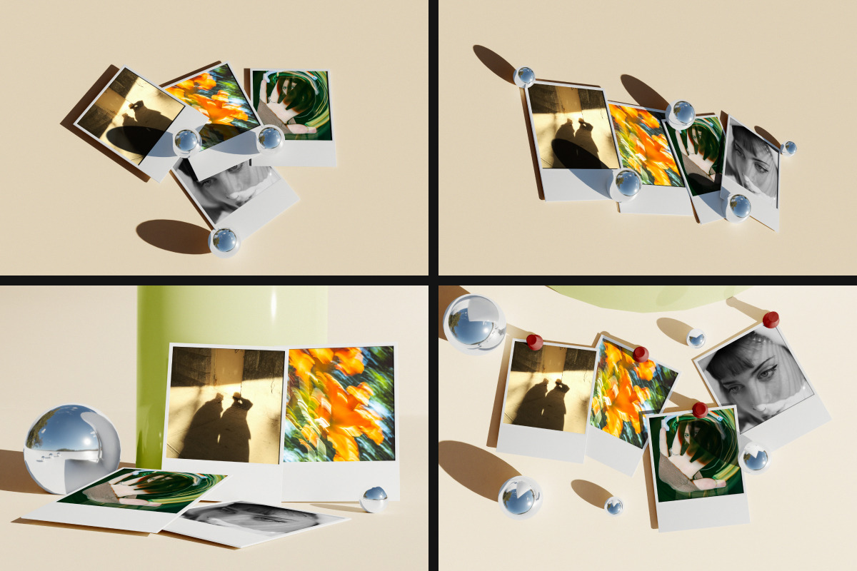 Collage Polaroid Mockup Template, an Advertising Mockup by productype1 (Photo 4 of 4)