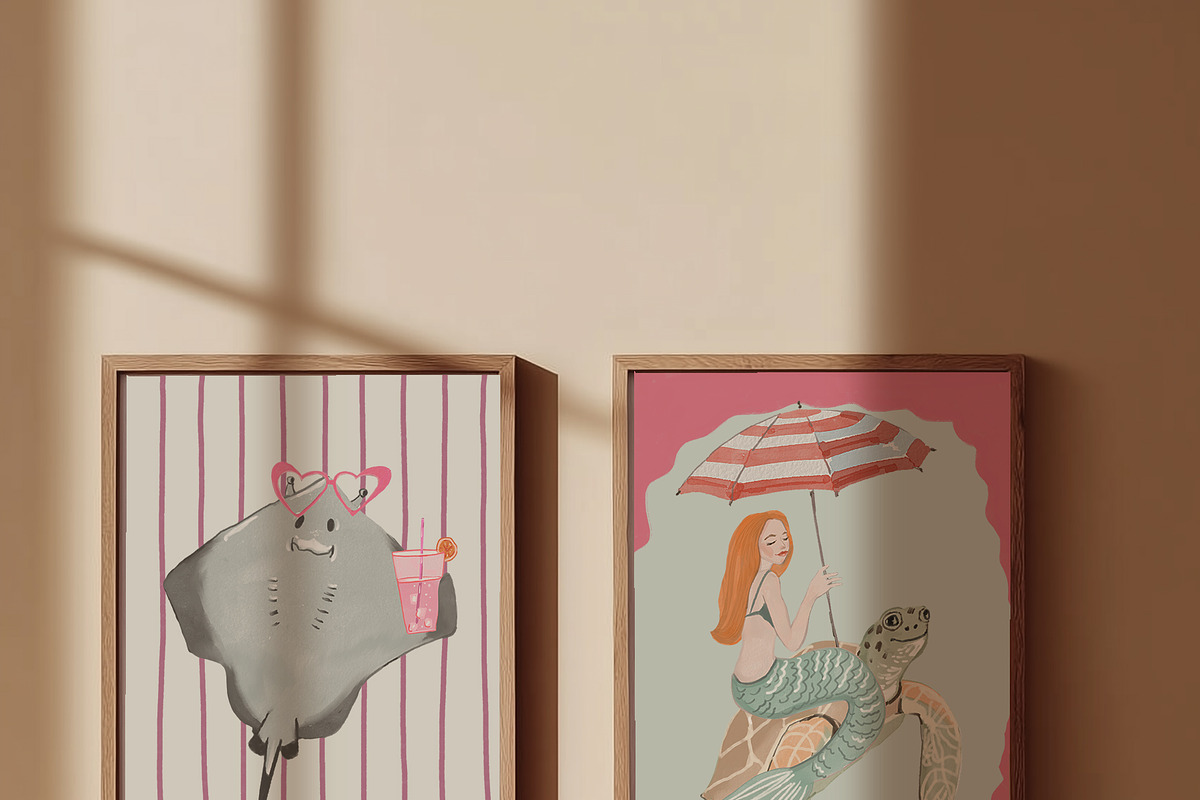 Sea Animals Kids Illustrations, a Decorative Illustration by whiteheartdesign (Photo 12 of 21)