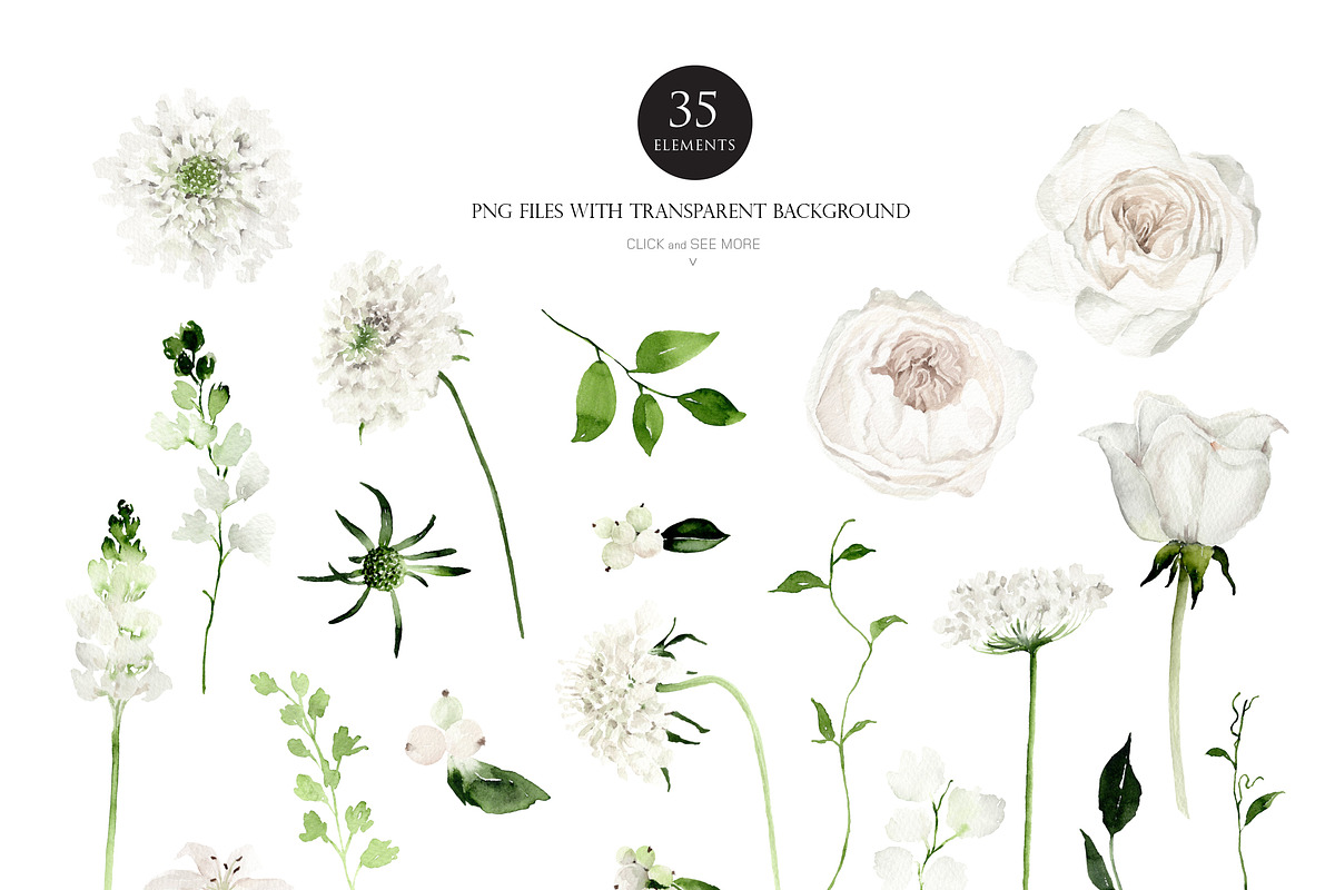 Watercolor flower - Elegant Wedding, an Illustration by Beigetime (Photo 2 of 12)