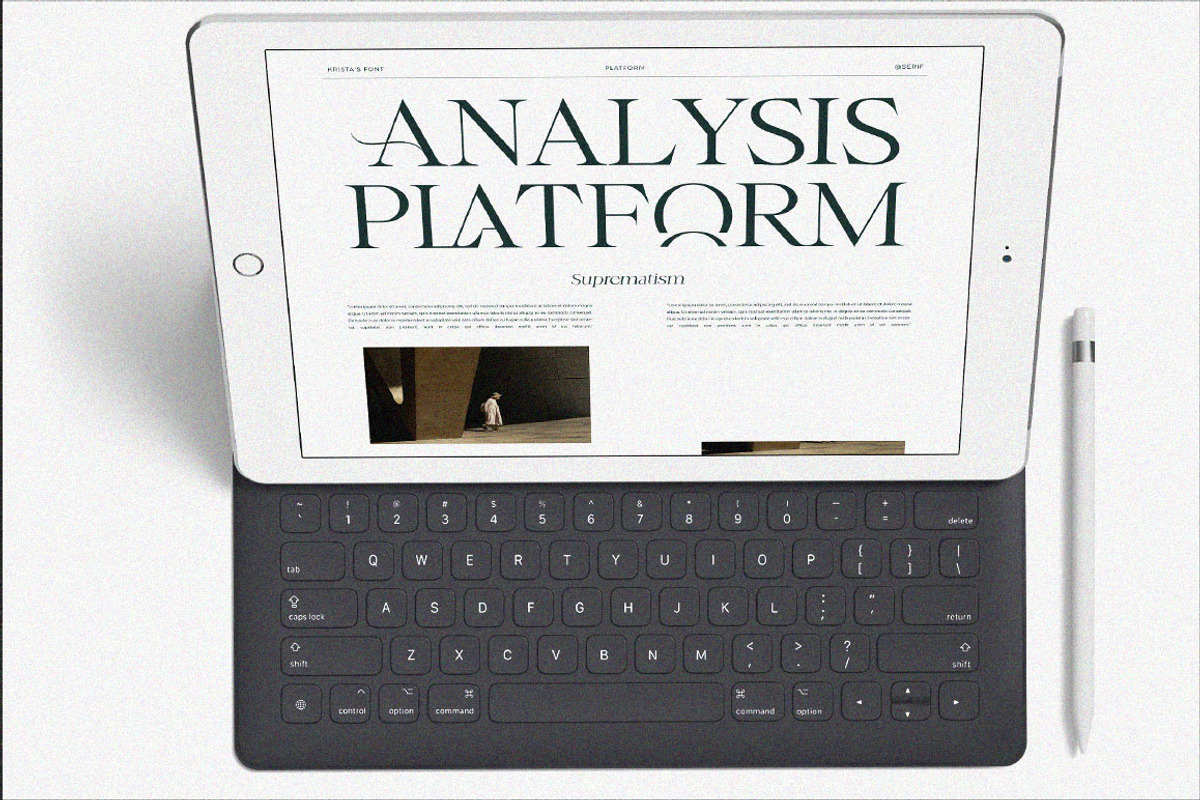 Krista's - Display Serif, a Serif Font by Dora Typefoundry (Photo 20 of 23)