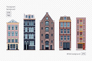 Amsterdam buildings (EPS+PNG+JPG), an Object Illustration by LoopAll (Thumbnail 3 of 3)