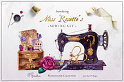 Sewing Watercolour Illustrations, an Education Illustration by Aquarellina (Thumbnail 1 of 17)