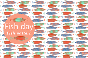 Fish day, fish pattern