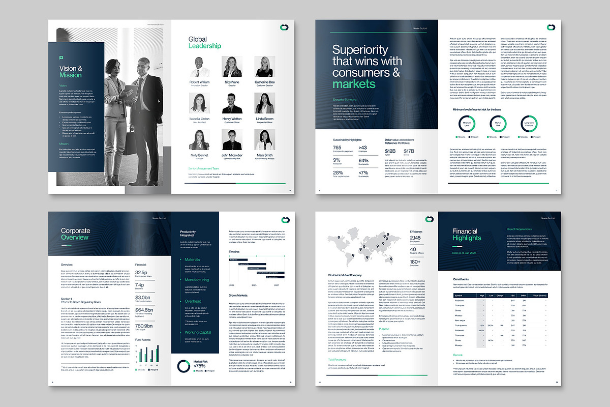 Annual Report Template, a Brochure Template by BrandPacks (Photo 3 of 5)