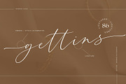 Gettins - Modern Calligraphy Script, a Script Font by Nirmana Visual (Thumbnail 14 of 14)