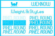 Pixel Round font, a Sans Serif Font by weknow (Thumbnail 7 of 8)