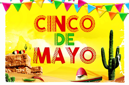 Cinco De Mayo Mexican Font, a Font by Artolus