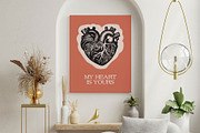 Linocut Love | Poster Builder, an Object Graphic by KetteCreate (Thumbnail 19 of 22)