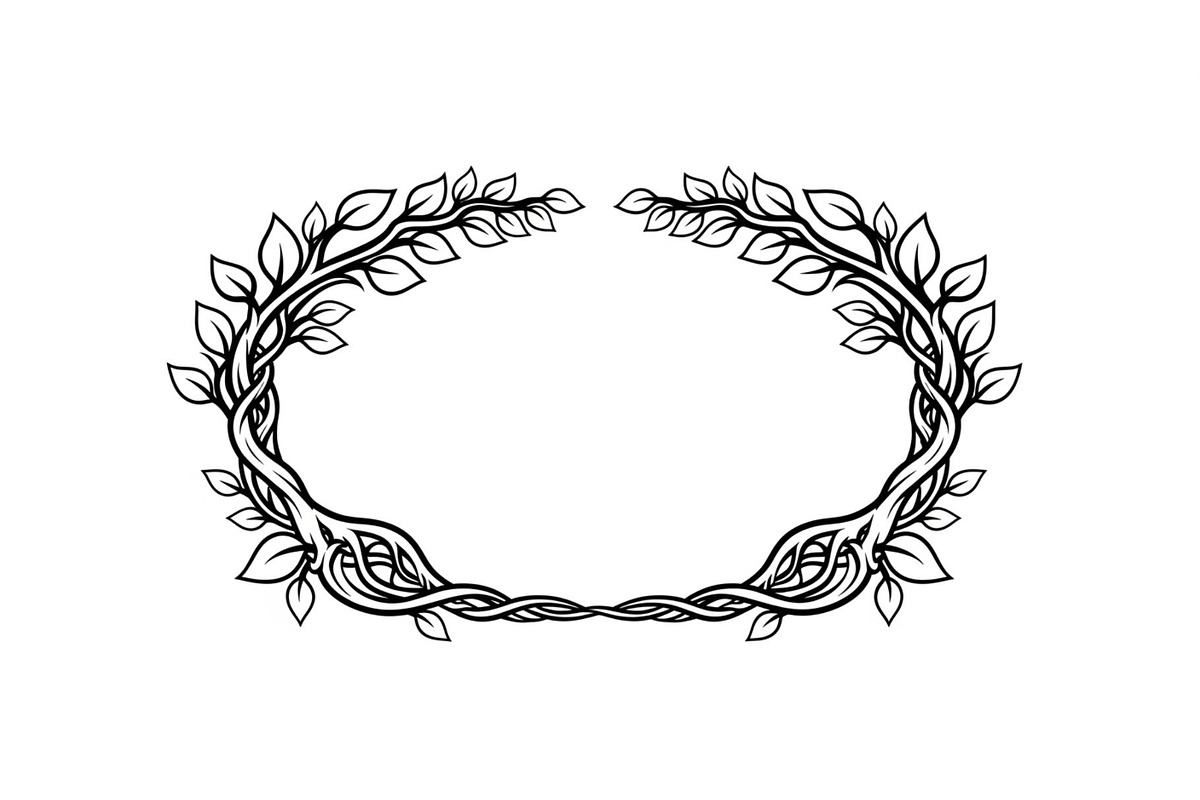 Nature Wreath Frame Vector Bundle, an Illustration by jahid234 (Photo 30 of 51)