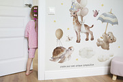 Animal ABC World map watercolor set, an Animal Illustration by TanyaSchuka (Thumbnail 15 of 22)