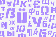 Lokoxi Stencil Pro - Rounded Family, a Sans Serif Font by Anfound Type (Thumbnail 7 of 16)