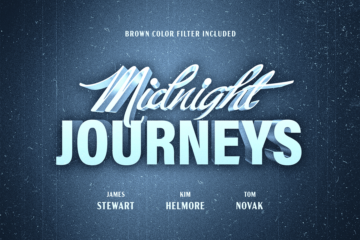Retro Titles Text Effect, a Layer Style Add-On by Design Squad