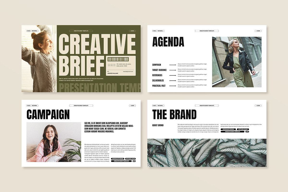 Creative Brief Presentation Template, a Presentation Template by E-Type (Photo 2 of 5)