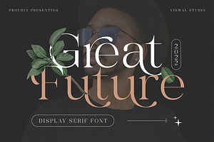 Great Future - Modern Font, a Serif Font by Viswal Studio