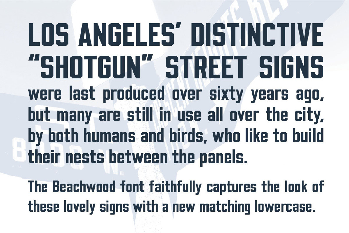 Beachwood - Los Angeles sign font, a Font by Swell Type (Photo 2 of 8)