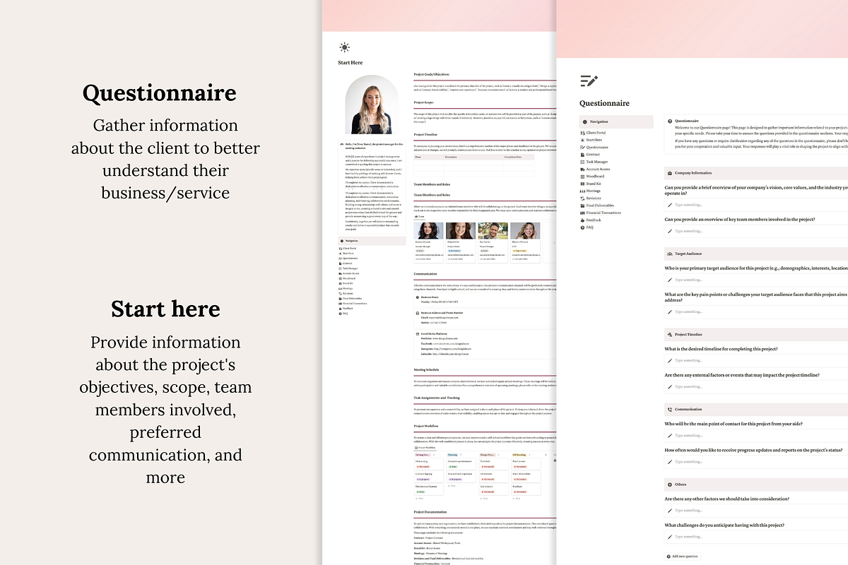 Client Portal, Project Management, a Presentation Template by Planner 2 Success (Photo 6 of 10)