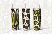 Wild Animal Prints Set Coffe & Lime, a Pattern Graphic by Oksana Dovhopol Art (Thumbnail 11 of 19)