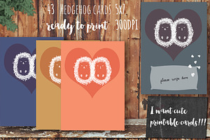 Hedgehog Greeting Cards