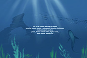 Ocean water procreate brushes, a Brush Add-On by Spark Studio Brushes (Thumbnail 2 of 8)