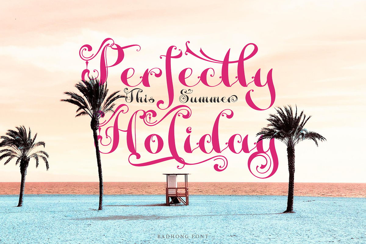 Badhong Classic Script, a Script Font by TypeClassHeroes (Photo 7 of 15)