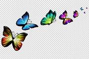 3D Neon Butterflies, an Animal Illustration by BazziBa♥ (Thumbnail 3 of 7)