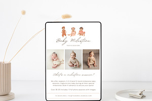 Baby Milestone Photographer Pricing