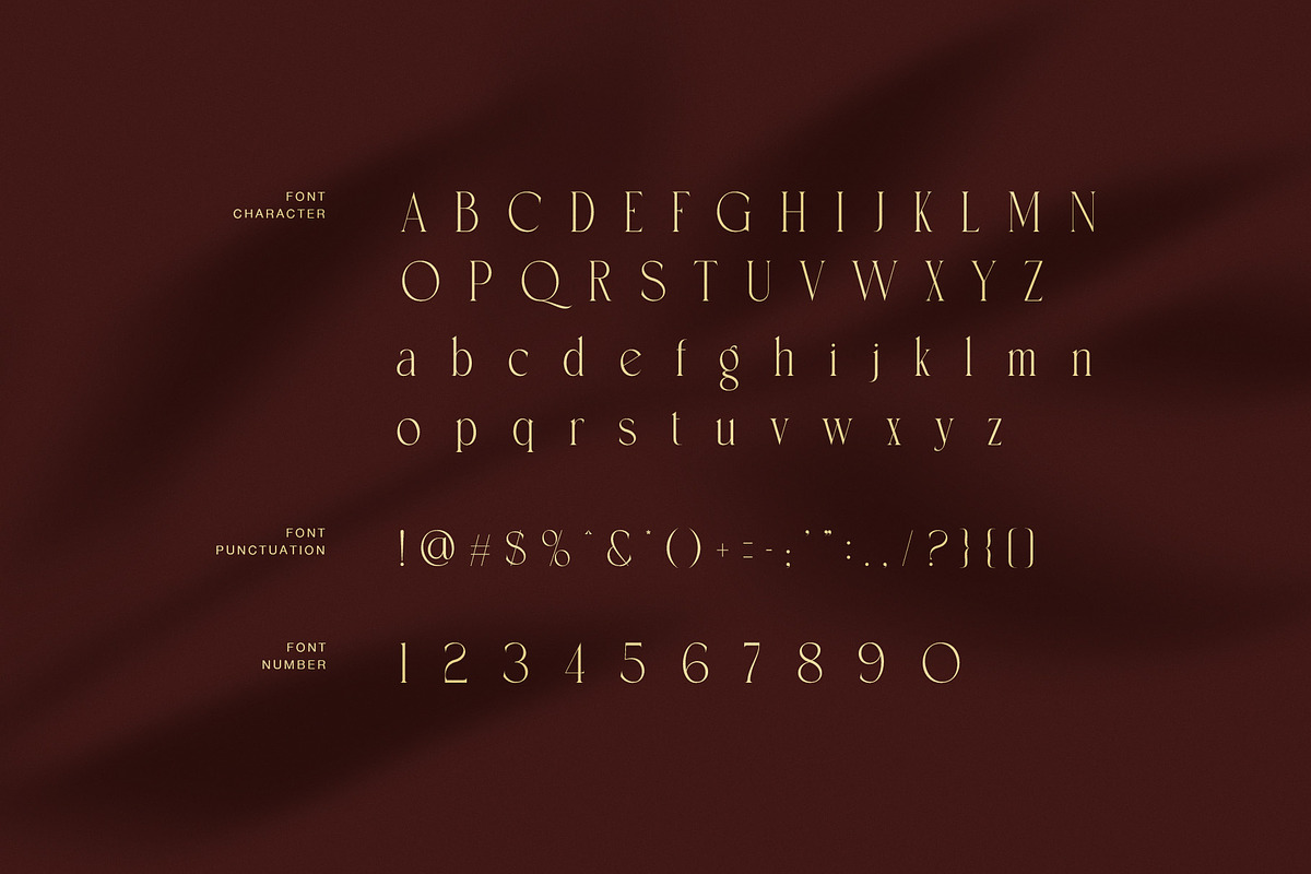 Rictten Luxury Serif Font, a Serif Font by Graphicxell (Photo 7 of 8)