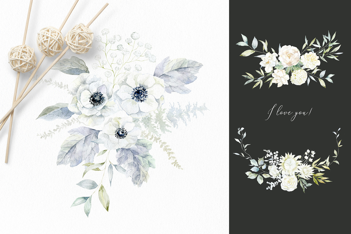 White & Gently Wedding Collection., a Seasonal Illustration by Designwork (Photo 10 of 22)