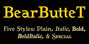 BearButteT, a Slab Serif Font by Ingrimayne Type (Thumbnail 8 of 8)