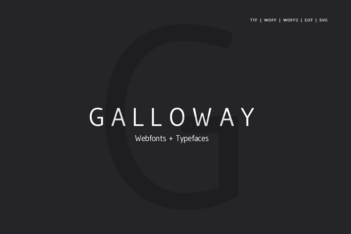 Galloway - Modern Typeface V2.0