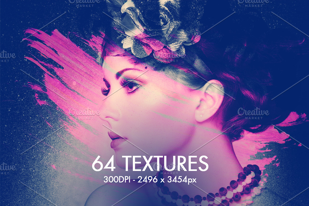 64 Watercolor Textures preview 2
