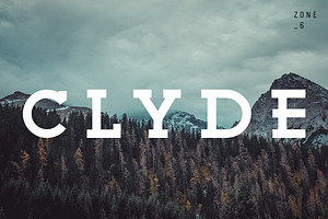 Clyde | A Vintage Slab Serif Family