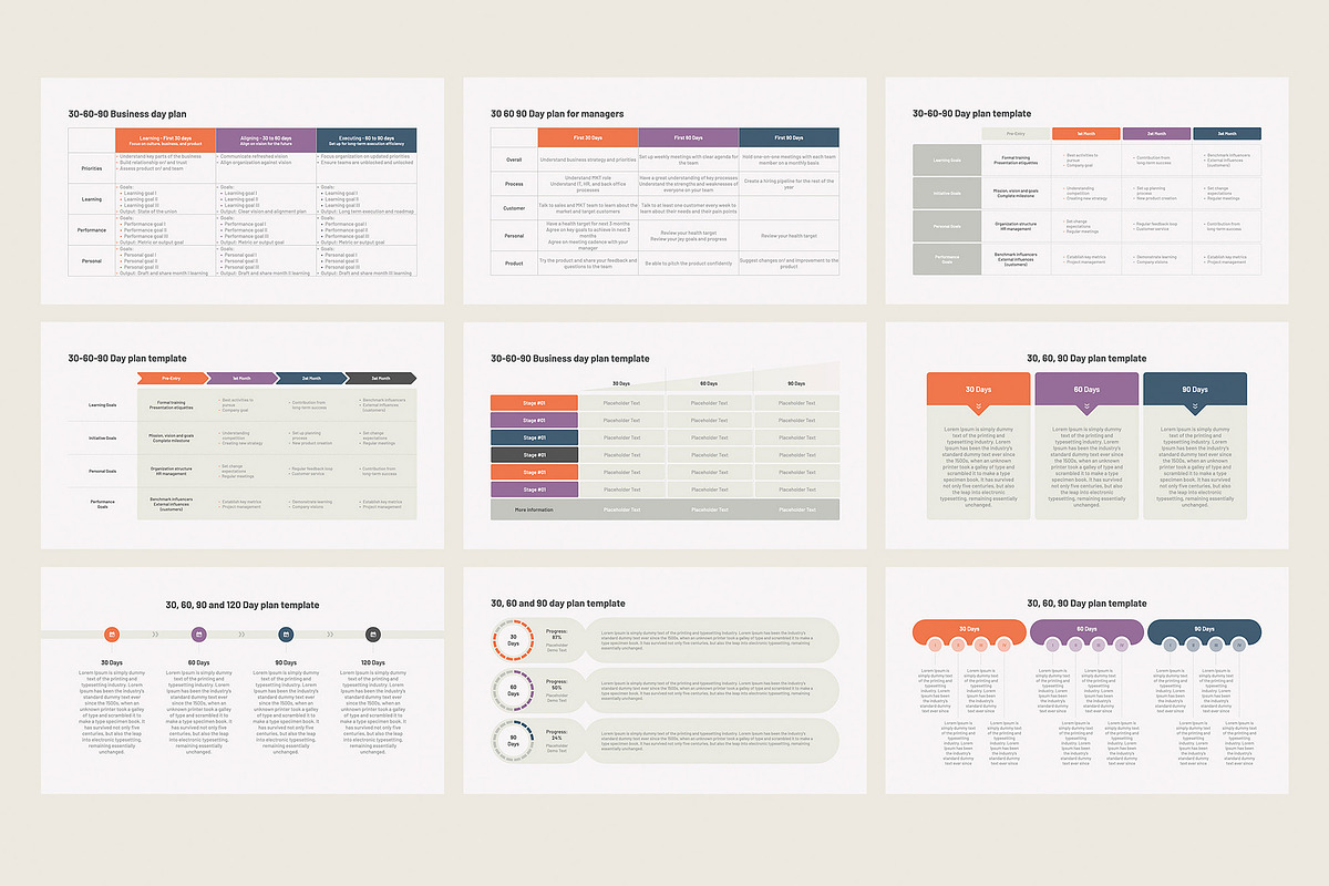 30 60 90 Day Plan for PowerPoint, a Presentation Template by HiSlide.io (Photo 3 of 4)