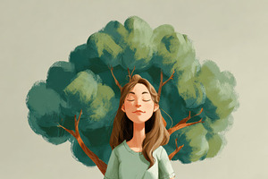 Motivational Focus on the Good, a Decorative Illustration by Virgo Studio