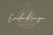 Emilia-Romagna Script Font, a Script Font by Creativeqube Design (Thumbnail 1 of 13)