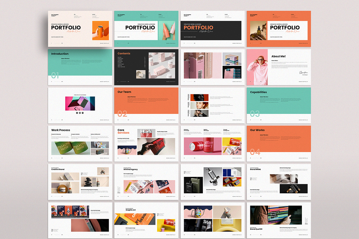 Portfolio Template InDesig & Canva, a Presentation Template by TemplateFolio-Shop (Photo 12 of 14)