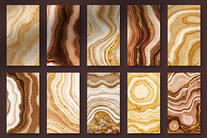 Golden Agate Stone Textures