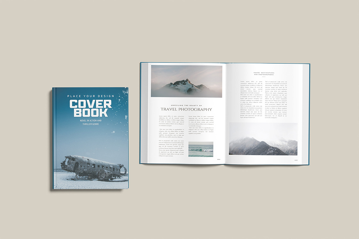 Open and Closed Cover Book Mockup, a Books & Magazine Mockup by lamorastudio (Photo 5 of 11)