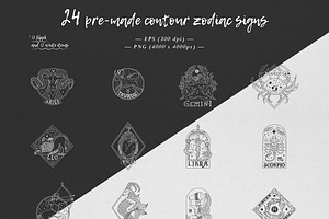 Zodiac Graphic Set