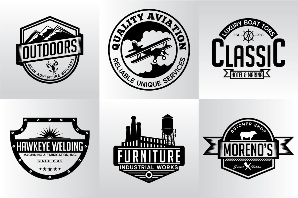 60 Vintage Badges and Logos Bundle, a Branding & Logo Template by shazi (Photo 19 of 21)