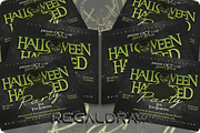Halloween Haunted Party Flyer, a Flyer Template by regalDRAW (Thumbnail 3 of 3)