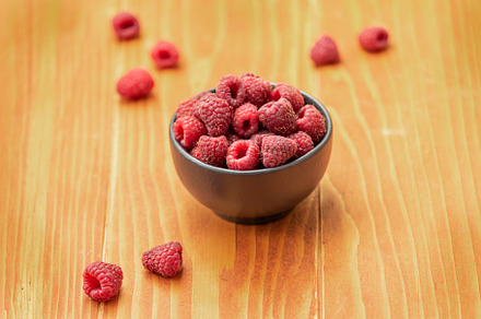 Ripe sweet raspberries, a Photo by wr7 Media