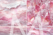 Seamless Rose Quartz Digital Papers, a Pattern Graphic by Maishop (Thumbnail 2 of 7)