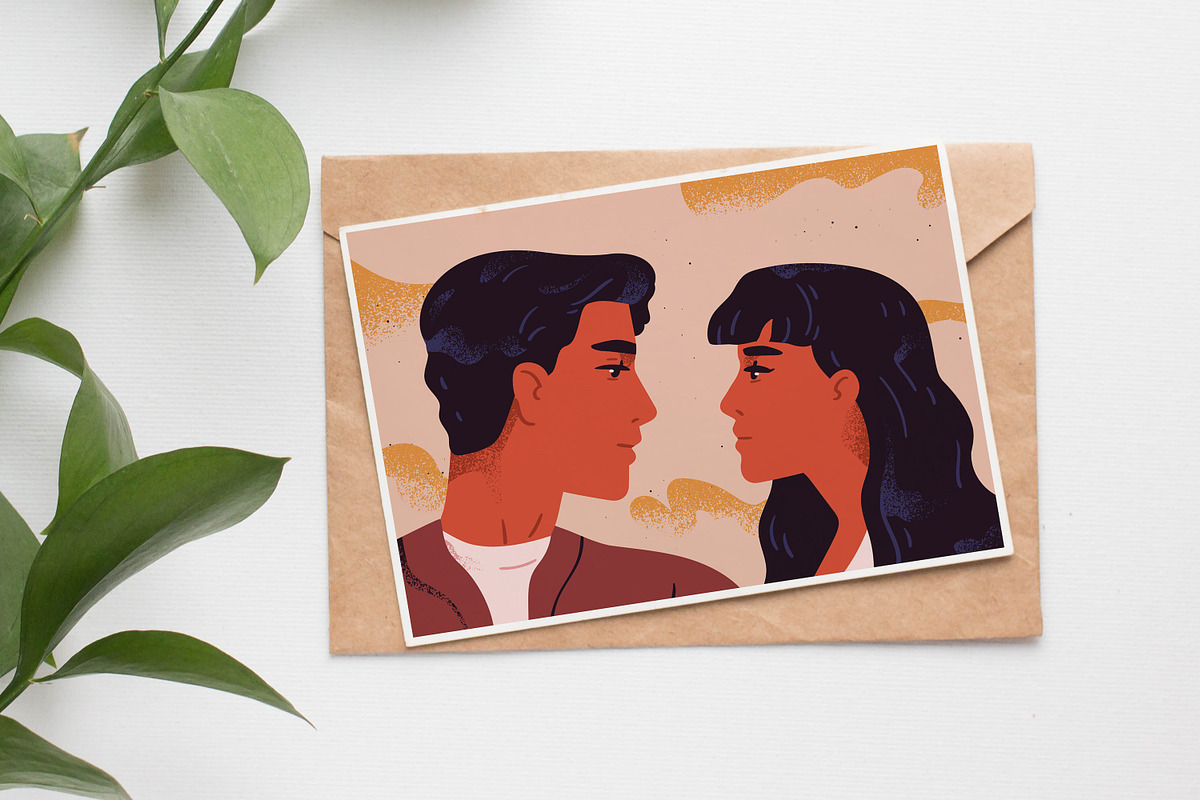 Romantic couple in love, a Person Illustration by Good Studio (Photo 3 of 3)