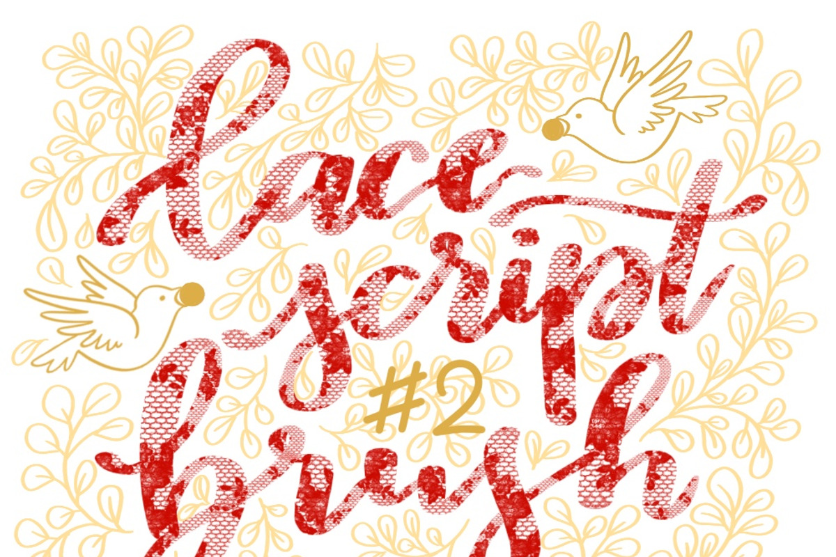 Lace Lettering Brushes for Procreate, a Brush Add-On by Wonderbox Creative (Photo 4 of 7)