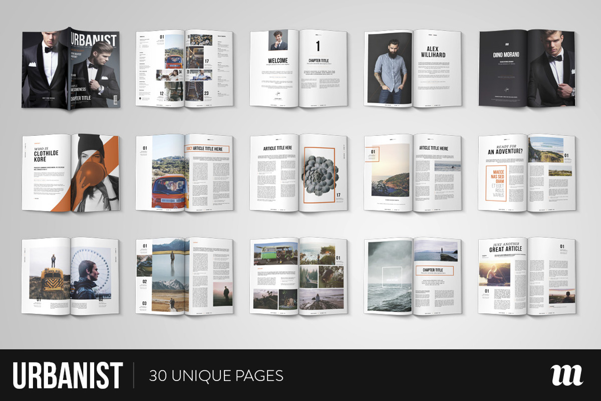 Urbanist Magazine InDesign Template, a Magazine Template by Mate Toth (Photo 2 of 5)